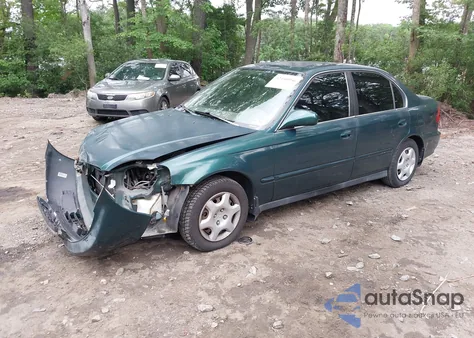 2000 Honda Civic Ex z USA, uszkodzony, nr VIN 1HGEJ8649YL065758